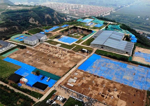 Aerial photo of Shuanghuaishu site in central China's Henan Province (Image: Li An/Xinhua/SCIO)