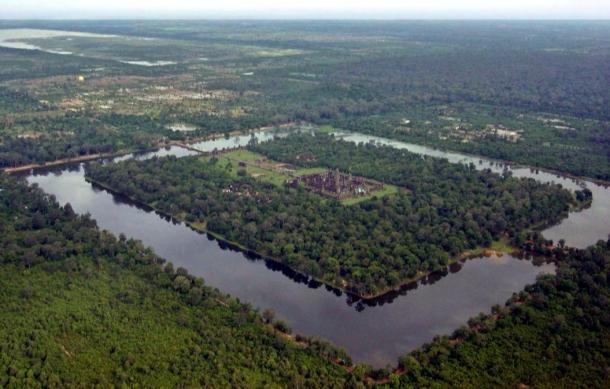 Aerial view of Angkor Wat