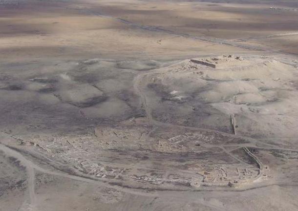 Aerial view of Tel Arad