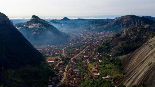 Aerial shot of the beautiful Idanre Town in Ondo State in Nigeria. (Wirestock /Adobe Stock)