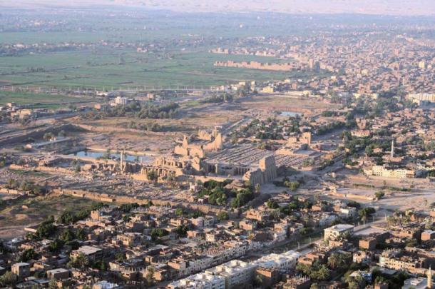 Vista aérea de Karnak en Egipto. (Hijo de Groucho / CC BY 2.0)