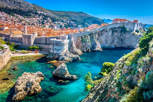 Aerial view of the famed Walls of Dubrovnik in Croatia. (dreamer4787 / Adobe Stock)