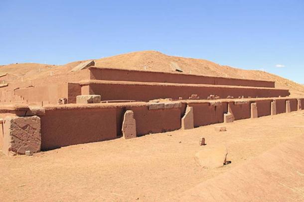 Akapana pyramid in the process of excavation. (CC BY-SA 3.0)