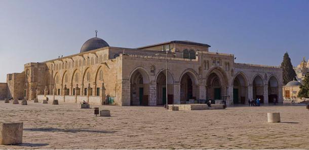 Northeast exposure of Al-Aqsa Mosque on the Temple Mount, in the Old City of Jerusalem, Israel. 
