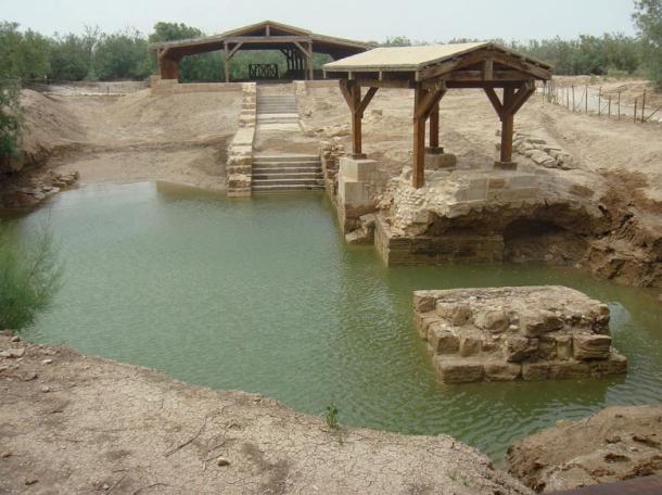 Al-Maghtas ruins on the Jordanian side of the Jordan River are the location for the Baptism of Jesus and the ministry of John the Baptist.