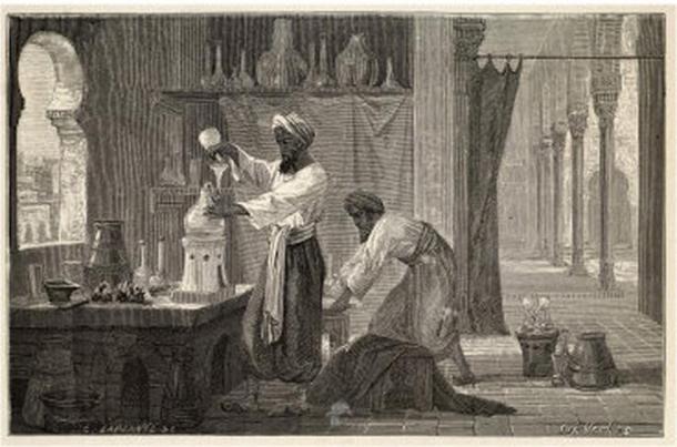 Al-Razi learned a great deal of practical medicine from working in hospitals (manoscritti / Public Domain)