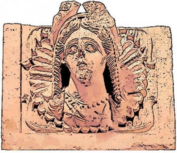 Al-Uzza, the goddess who represented the planet Venus and so corresponded to Ishtar /Ashtart /Inanna, appeared both as betyl and sculpture. Temple relief at Khirbet et-Tannur, Jordan. (CC0)