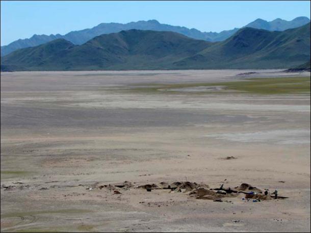Ala-Tei burial ground located on the Yenisei River in the Republic of Tuva.
