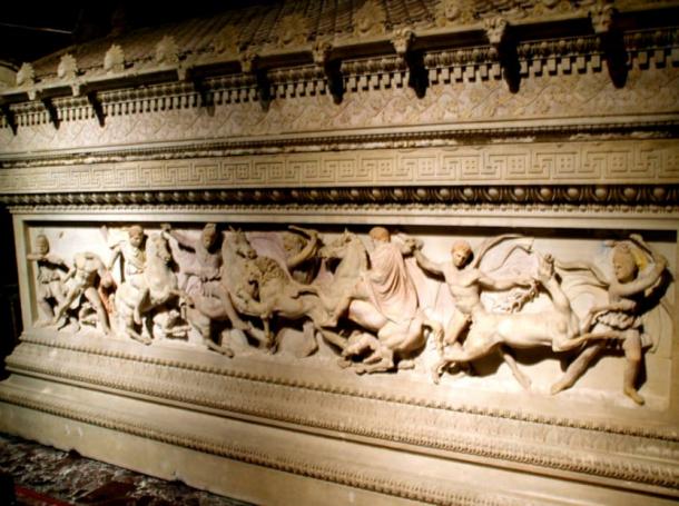 The Alexander Sarcophagus, now in the Museum of Archaeology in Istanbul