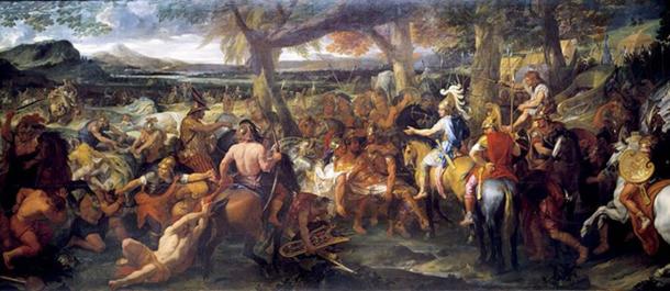 Alexander and Porus by Charles Le Brun, painted 1673.