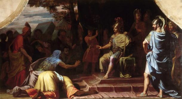 Alexander the Great Receiving News of the Death by Immolation of the Indian Gymnosophist Calanus by Jean-Baptiste de Champaigne, 1672