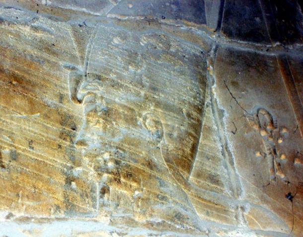 Alexander the Great is depicted as a pharaoh in a wall relief at the Luxor Temple