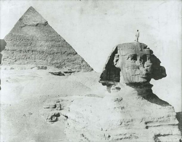 An antique photo of the Sphinx of Giza, circa 1890. (Photo Zangaki brothers/Public Domain)