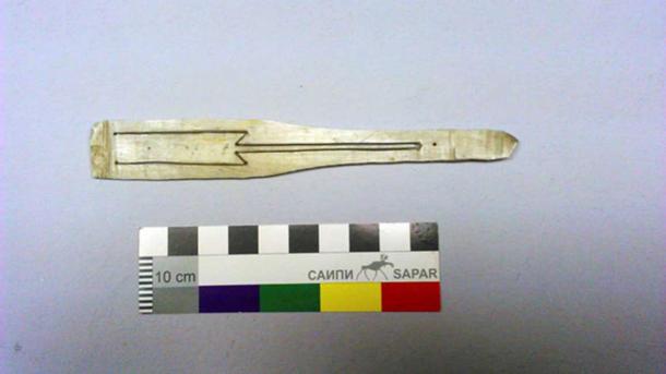 An ethnographic mouth harp made by an Altaian.