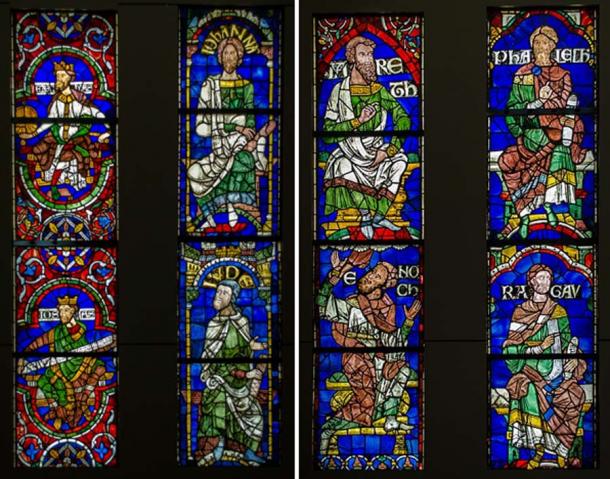 Ancestors of Christ Panels, Canterbury Cathedral. (Jules & Jenny from Lincoln, UK, CC BY 2.0)