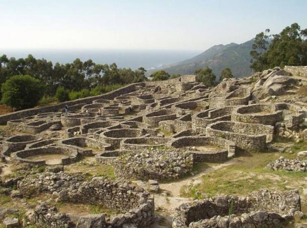 Ancient castro ruins, Galicia, Spain. 