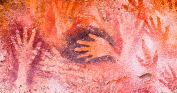 Ancient cave paintings in Patagonia, southern Argentina. (elnavegante/Adobe Stock)