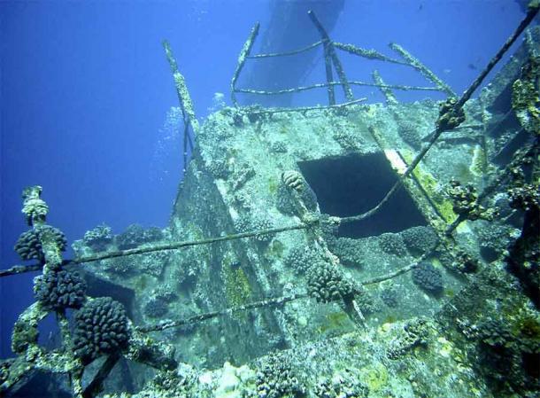 The Andes lies in only 30 feet (9.1m) of water (Unknown Author / Public Domain)