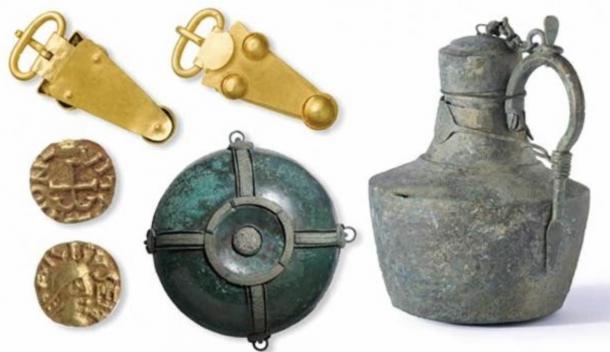 Both treasures and other more practical items are found in the Anglo-Saxon burials. 