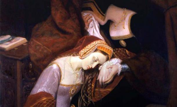 Anne Boleyn in the Tower’ by Édouard Cibot. (Public Domain)
