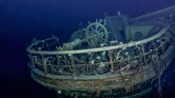 Antarctic explorer Earnest Shackleton’s long lost Endurance shipwreck, which sank in 1915, has finally been found at a depth of 10,000 feet or 350 meters off the coast of the icy continent. Source: Falklands Maritime Heritage Trust / National Geographic / Endurance22