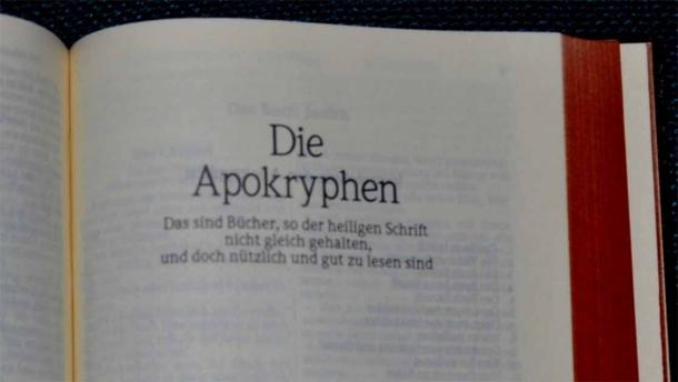 Lutheran Bibles had the Apocrypha sectioned off at the end (Koosg / CC BY SA 3.0)