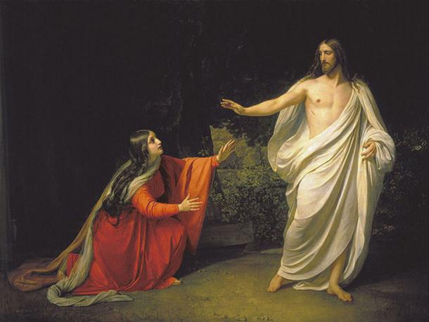 ‘Appearance of Jesus Christ to Maria Magdalena’ (1835) by Alexander Andreyevich Ivanov. (Public Domain)