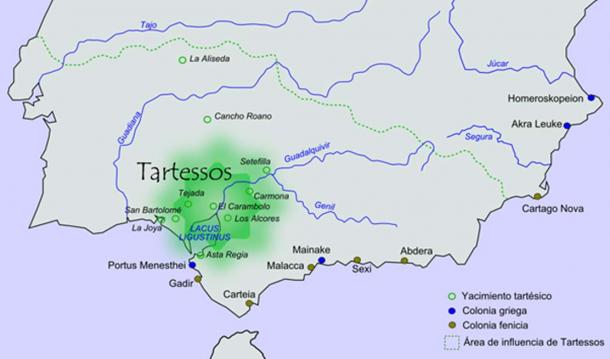 Approximate Tartessos cultural area. (CC BY-SA 3.0)