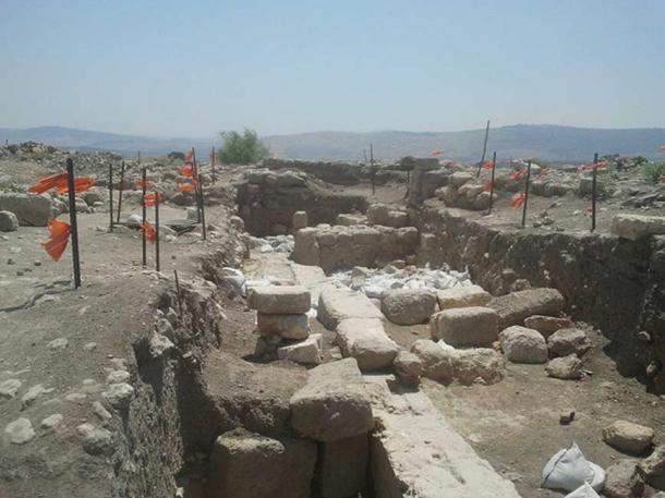 Archaeological site of Huqoq, Israel, where the new mosaic has been revealed.
