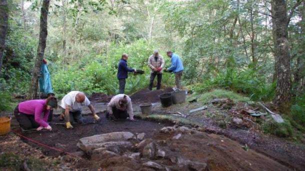Archaeologists at King's Seat Hillfort last year. (Perth and Kinross Heritage Trust)