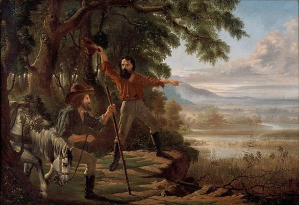 ‘Arrival of Burke & Wills at Flinders River’ (1862) by Edward Jukes Greig. (Public Domain)