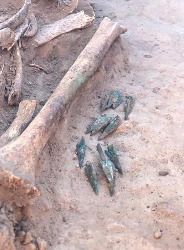 Arrow heads were found by the skeletal remains of the noblewoman.