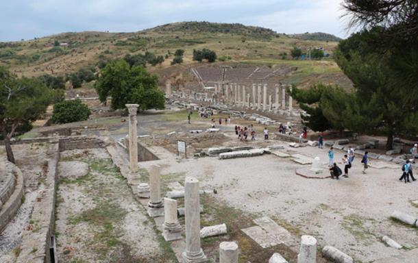 The remains of the Asklepion in Pergamon 