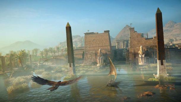 A scene from the new Assassin’s Creed, called ‘Origins’. Credit: Ubisoft