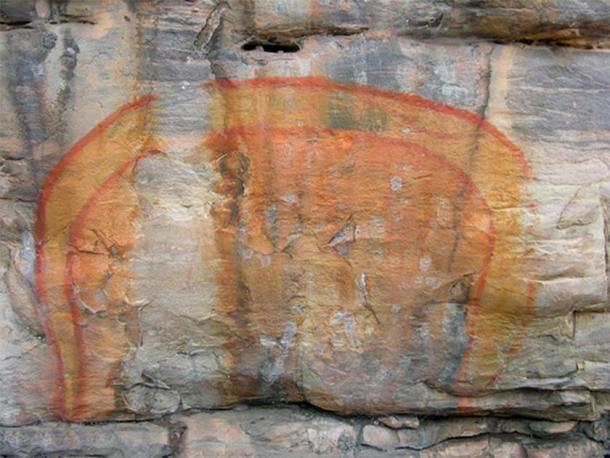 Australian Aboriginal rock painting of 