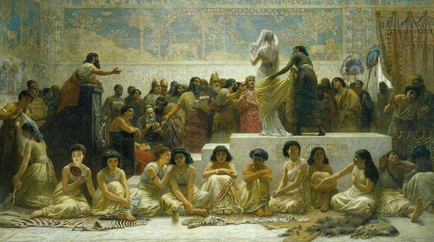 Babylonian Marriage Market, by Edwin Long, 1875.