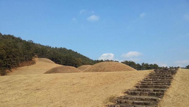 The Baekje Royal Tombs. Buyeo, South Korea.