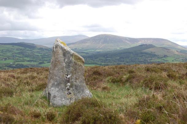 Stone at Baltinglass Hill, Wicklow, Ireland. 