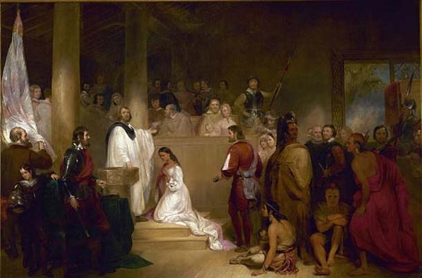 The Baptism of Pocahontas (1840) by John Gadsby Chapman.