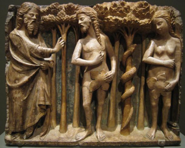 Bartolomeu Rubio, El Señor reprende a Adán y Eva, ca.  1362