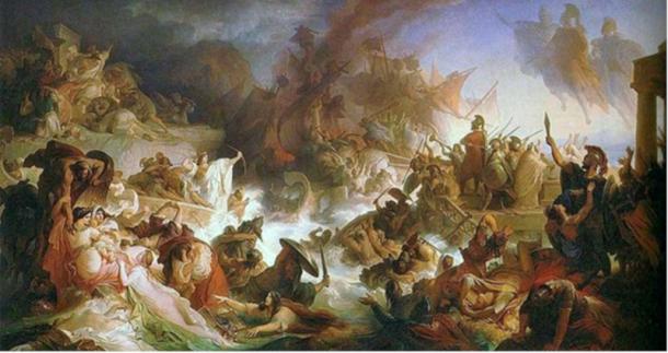 Battle of Salamis (1868) by Wilhem von Kaulbach.
