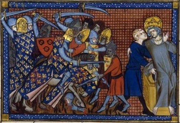 Battle of Al Mansurah and Louis IX and Ysembart le Queu.