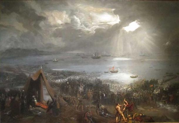 Battle of Clontarf - 23 April 1014 at Clontarf, near Dublin, on the east coast of Ireland. (Public Domain)