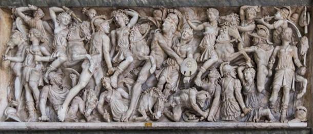 Battle of Greeks and Amazons on marble. (Colin / CC BY-SA 3.0)