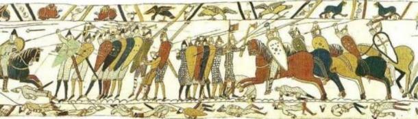 The Battle of Hastings as depicted on the Bayeux Tapestry