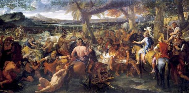 Alexander and Porus at the Battle of Hydaspes