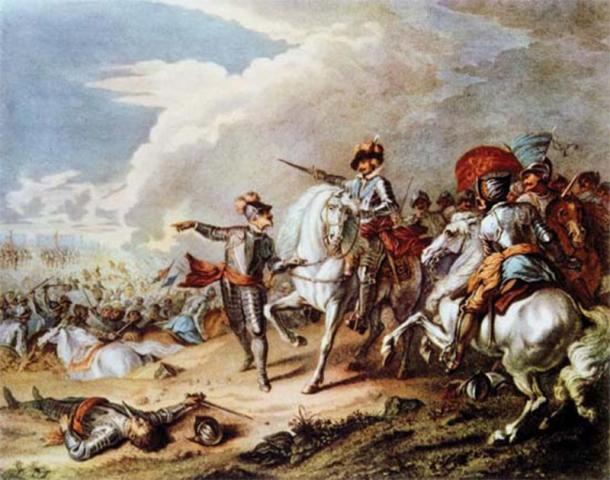 Battle between the Parliamentarian army and the Royalist army during the English Civil War. (The Illusional Ministry / Public Domain)