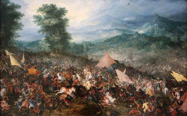 ‘Battle of Gaugamela’ (1602) by Jan Brueghel the Elder. (Public Domain)