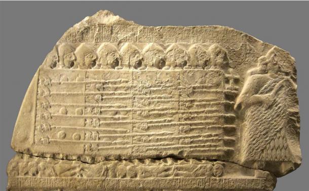 The Scene from the Stele of the Vultures, created to commemorate the victory of Lagash over Umma c. 2600 BC. (Eric Gaba/CC BY-SA)
