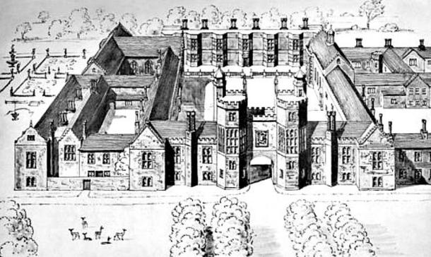 Beaulieu Palace, as it was at the time in which Mary lived in it.